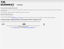 Tablet Screenshot of careers.swsg.ca